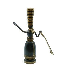 Hans Teppich AHASVEROS Biblical Figurine made of Brass with Swinging Sword